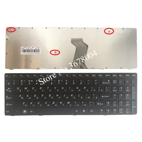 Nouveau clavier russe pour ordinateur portable, pour IBM LENOVO Ideapad B570 Z570 Z575 V570A V570G B575 B580 B590 B590A RU ► Photo 1/5