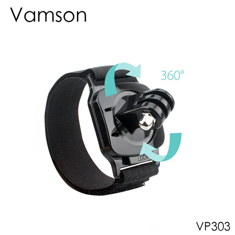 Vamson 360 degrés Rotation main dragonne montage pour Gopro Hero 8 7 5 6 4 Session pour Yi 4K pour SJCAM VP303 ► Photo 1/6