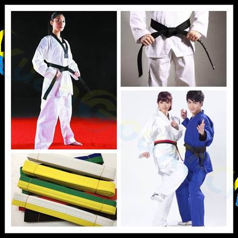 Ceintures de protection pour Arts martiaux, Judo Taekwondo, 110.23 pouces, bandes Standard, Judo Jiu jitsu ► Photo 1/6