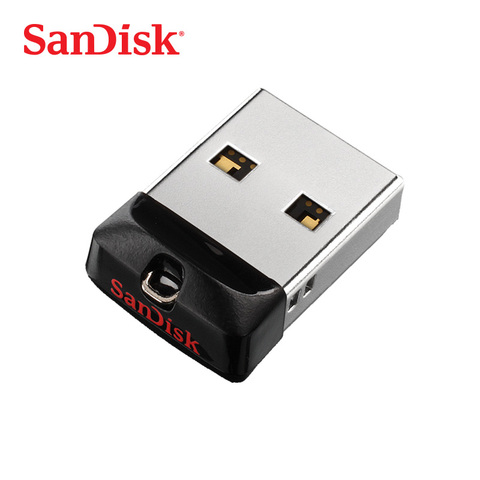 SanDisk clé USB Cruzer Fit stylo lecteur 8GB 16GB 32GB 64GB mini clé USB USB 2.0 U disque pour ordinateur portable ordinateur de bureau voiture audio ► Photo 1/6