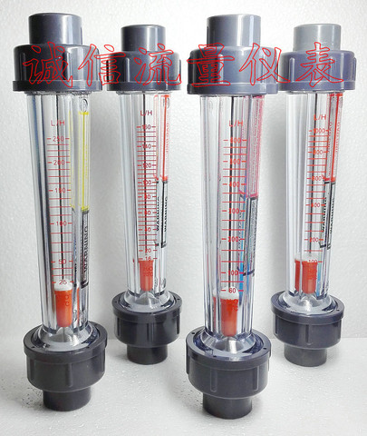 BSPP/G connecteur LZS-15 Tube en plastique liquide eau rotamètre Instruments de mesure de débit DN15 eau test mètre Tube 202mm ► Photo 1/2