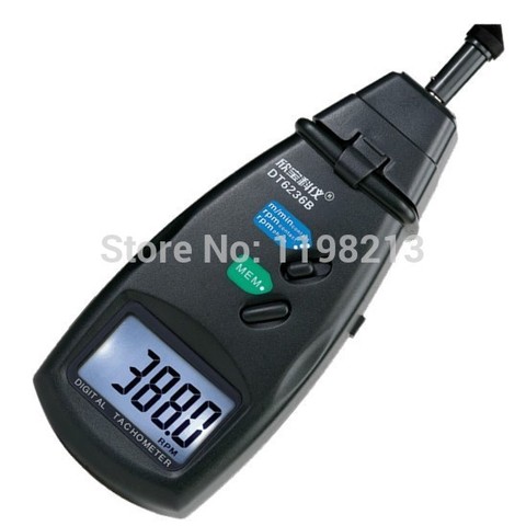 DT6236B – capteur LASER numérique Portable 2 en 1, Photo et Contact, tachymètre Tach 99,999 tr/min ► Photo 1/2