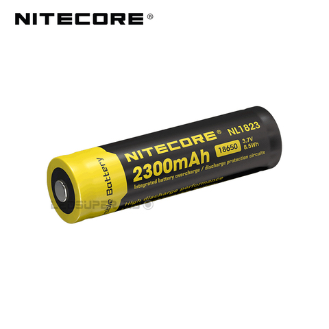 Nitecore – 2 batteries lithium-ion 2300 rechargeables NL1823, 3.7 mAh, 18650 V, pour lampe de poche LED, originales ► Photo 1/3