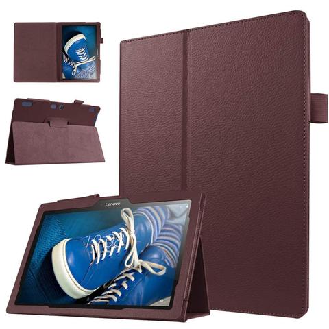 Coque en cuir pour Lenovo, compatible modèles Tab 2 A10-30 A10-70 TB2-X30F TB2-X30L ► Photo 1/6