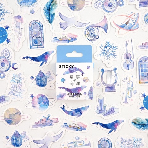 Étoile océan décoratif papeterie mini autocollants ensemble Scrapbooking bricolage journal Album bâton étiquette ► Photo 1/6