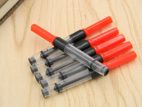 5 pièces rouge 3.4mm cuivre stylo encre convertisseur eau stylo recharge ► Photo 1/4