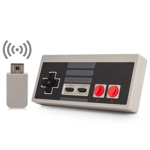 Contrôleur de jeu sans fil pour édition classique Mini NES et PC avec récepteur sans fil et récepteur USB ► Photo 1/6