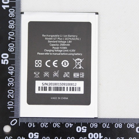 ISUNOO – batterie de remplacement pour Oukitel U7 PLUS, 1 icp4/2500, 62/91 mah, avec cadeau ► Photo 1/6