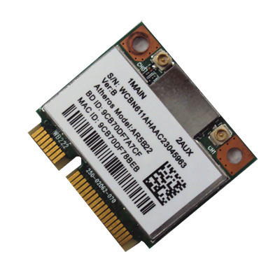 Atheros AR9462 AR5B22 WB222 Moitié Mini PCIe 802.11 a/b/g/n 300 Mbps + Bluetooth4.0 carte wifi ► Photo 1/3