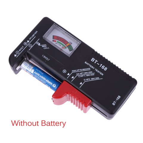 Testeur de tension de batterie numérique universel, bouton de taille Multiple, testeur de batterie, AA/AAA/C/D/9V/1.5V, compteur à code couleur, indiquer ► Photo 1/6