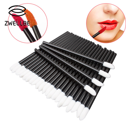 50pcs Brosse À Lèvre Jetable En Gros Applicateur Rouge À Lèvres Brosses à Maquillage Maquillage Brosse À Lèvres Maquillage Outil ► Photo 1/6