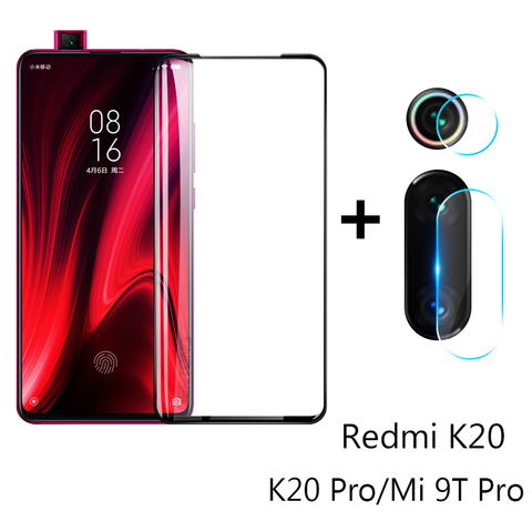 2 en 1 verre de protection pour Xiaomi Mi 9T K20 Pro caméra protecteur d'écran Film de sécurité lentille verre trempé pour Xiaomi Mi 9 Lite SE ► Photo 1/6