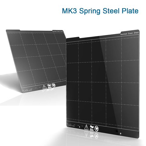 Plaque de Plate-forme d'impression en acier, 254x241MM, pour Prusa I3 MK3 MK3S Ender3 ► Photo 1/6