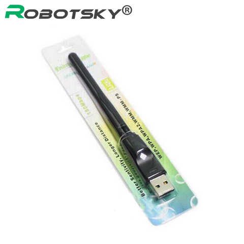Ralink RT5370 150M USB 2.0 WiFi carte réseau sans fil 802.11 b/g/n LAN adaptateur avec antenne rotative et paquet de vente au détail XC1290 ► Photo 1/6
