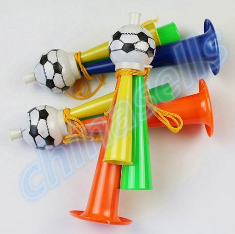 Corne de football à trois Tubes colorés, 1 pièce, cornes de voix acclamante, pour fête, carnaval, jeux de sport ► Photo 1/5