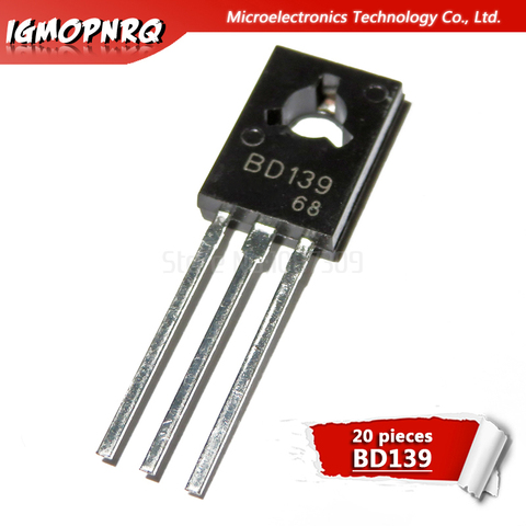 Transistor Triode Epitaxial BD139 D139 à-126 NPN 1,5a 80V, 20 pièces, nouveau et original ► Photo 1/1