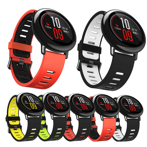 Pour amazfit acessorios Sport bracelet en Silicone pour Xiaomi Huami Amazfit PACE montre intelligente bracelet de remplacement Smartwatch correa ► Photo 1/6