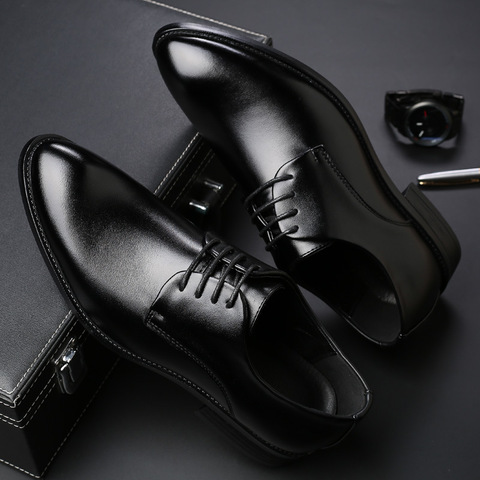 M-anxiu – chaussures en cuir pour hommes, souliers de soirée de noël, style Vintage rétro, élégantes, pour le travail ► Photo 1/6