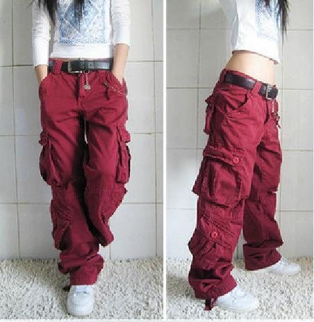 2022 nouveauté grande taille 5 couleurs Cargo pantalon femmes Hip Hop ample jean Baggy pantalon pour les femmes livraison gratuite ► Photo 1/5