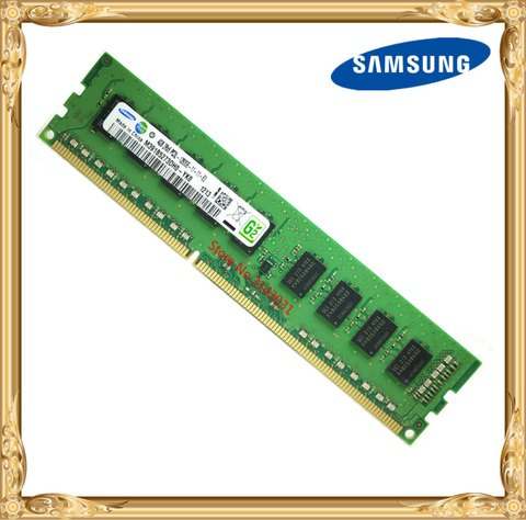 Samsung DDR3 4GB serveur mémoire 1600MHz Pure ECC UDIMM 2RX8 PC3L-12800E poste de travail RAM 12800 non tampon ► Photo 1/1