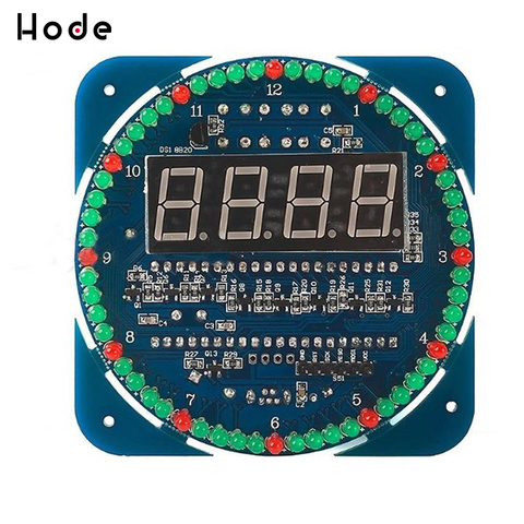 Horloge numérique électronique, alarme, Module affichage LED numérique (DS1302), minuterie LED, affichage de la température, carte d'apprentissage Kit de bricolage ► Photo 1/6