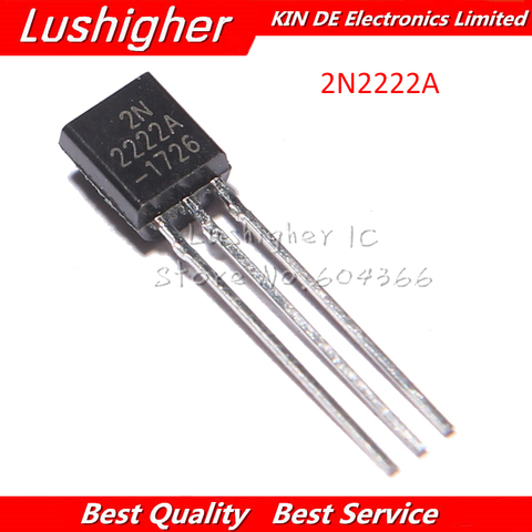 Transistor de commutation NPN 2N2222 TO-92 2N2222A TO92, 100 pièces ► Photo 1/4