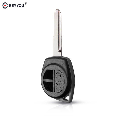 KEYYOU – coque de clé de voiture pour Suzuki Swift HU133R SZ11R, 2 boutons de remplacement de lame ► Photo 1/6