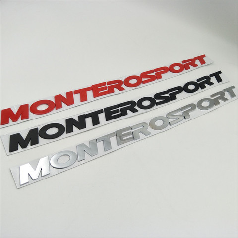Emblèmes de capot avant pour Mitsubishi Pajero Montero Sport Suv, autocollants de plaque signalétique ► Photo 1/5
