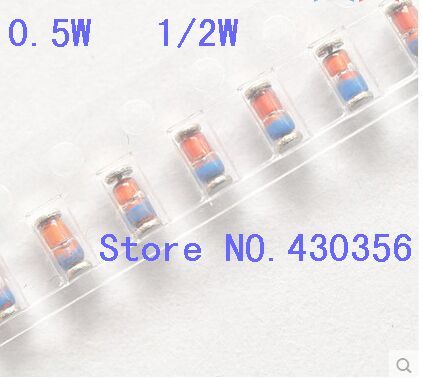 Diode LL34 1/2W Zener v6 | 200 pièces zmm6v3 ZMM2V2 ZMM2V4 ZMM2V7 zmm3v7 ZMM4V3 ZMM3V6 ► Photo 1/1