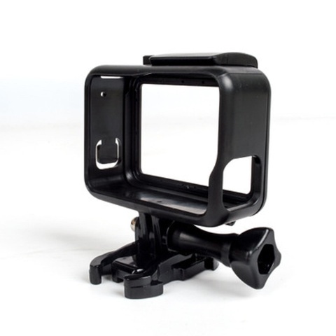 Coque cadre de protection coque ouverte Standard + vis longue + socle de fixation pour GoPro Hero 5 noir ► Photo 1/6