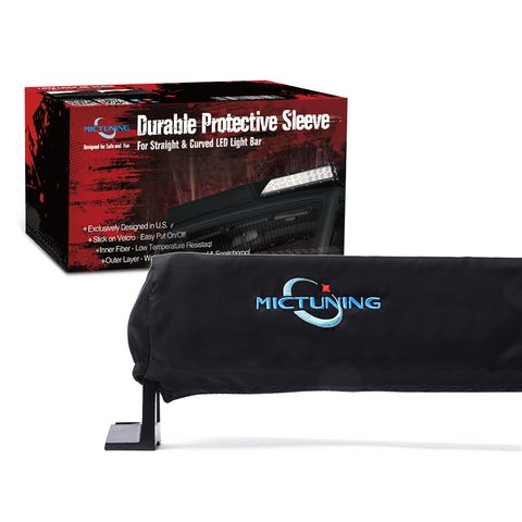 MICTUNING-sac de protection coupe-vent, housse universelle de barre lumière LED, droite et incurvée et barre de LED, étanche à la poussière, housse 22 