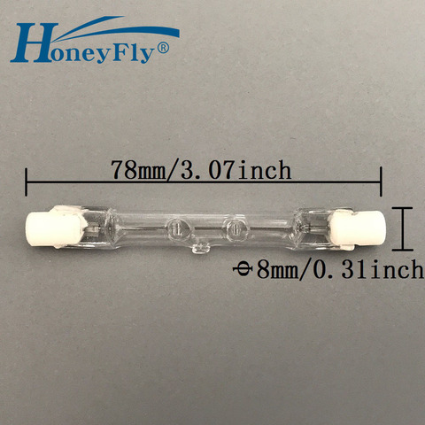 HoneyFly – ampoules halogènes J78, lampes à énergie C 220V, 48W, 80W, 120W, 160W, R7S, Double extrémité, lampe à faisceau lumineux, Tube à Quartz, 5 pièces ► Photo 1/6