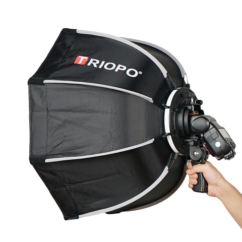 TRIOPO – boîte à lumière parapluie Portable 65cm, octogonale pour Godox V860II TT600 TT685 YN560 III IV TR-988 Flash Speedlite ► Photo 1/6