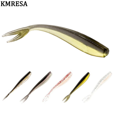 KMRESA nouveau en 2022 leurre souple 12 pcs/lot 7cm 1.3g appâts souples nageurs Jig tête souple leurre mouche pêche plastique appât artificiel leurre ► Photo 1/6