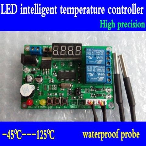 Contrôleur de température intelligent avec 2 sondes, affichage numérique de haute précision ► Photo 1/1