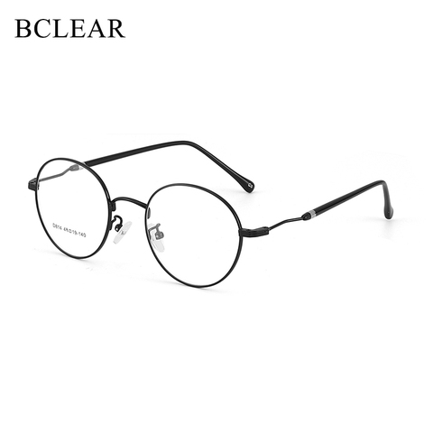 BCLEAR – lunettes rondes rétro pour hommes et femmes, monture en alliage métallique, noir, argent, or, 2022 ► Photo 1/6
