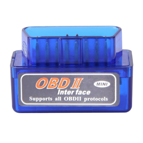 Nouveau 1 PC bleu Portable Mini ELM327 V2.1 OBD2 II Bluetooth Diagnostic voiture Auto Interface Scanner ABS outil en plastique vente chaude ► Photo 1/6