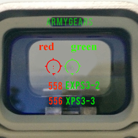 Tactique 558 E xps 3-2 holographique point rouge vue de réflexe optique 556 XPS avec supports de Rail de 20mm ► Photo 1/2