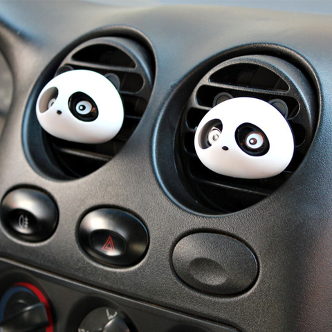 2 pièces Mignon Panda désodorisant Parfums 100 D'origine Auto Aromatisantes pour ventilation De Voiture Décoration De Voiture Odeur Saveurs Accessoires ► Photo 1/6