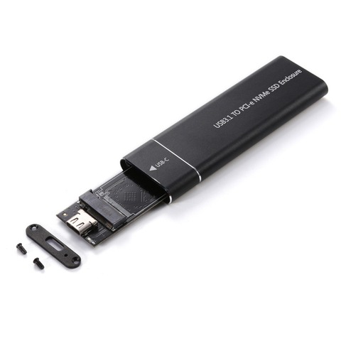Boîtier SSD USB 3.1 à M.2 NVME PCIe, boîtier adaptateur NVME m-key à Type C pour SSD nvme, boîtier USB3.1 à M.2 NGFF SATA SSD ► Photo 1/6