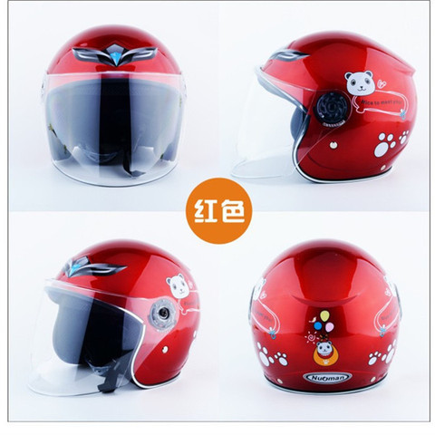 Imprimer enfants aiment enfants casque avec motif de dessin animé nouvelle moto enfants casque moto visage ouvert casque enfants casque ► Photo 1/6