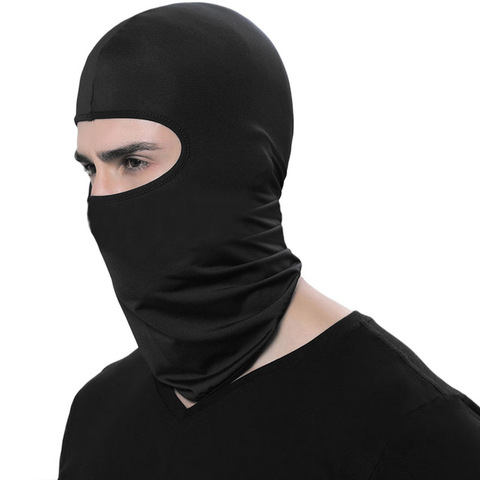 Masque facial de moto, cagoule de cyclisme et de Ski, couverture complète, chapeau chaud d'hiver, masque respirant coupe-vent d'extérieur ► Photo 1/6