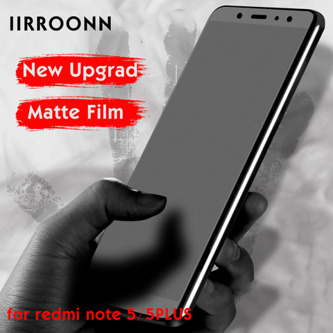 Protecteur d'écran pour Xiaomi, Film de protection en verre trempé mat givré pour Redmi note 5 5plus 6 pro note 5 ► Photo 1/6