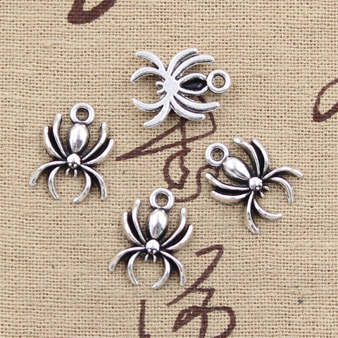 30 pièces breloques Halloween, pendentifs de couleur Bronze Antique argent, 17x14mm, fabrication de bijoux tibétains faits à la main, DIY ► Photo 1/1