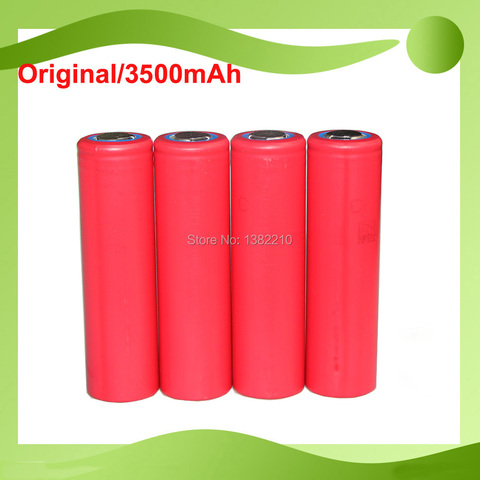 Lot de 10 batteries originales pour Sanyo, 3.6V, 18650 mAh, 3500mAh, 10a ► Photo 1/3