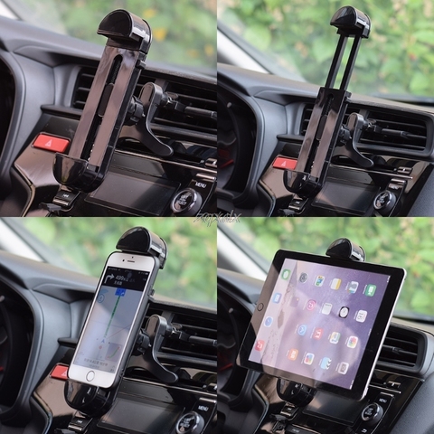 Support de support d'évent de voiture rotative à 360 degrés pour 3.5-11 pouces téléphone tablette PC GPS livraison directe ► Photo 1/6