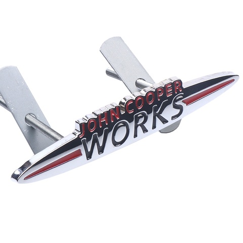 Badges de calandre 3D en métal pour Mini Cooper S John Works Clubman Countryman accessoires automobiles ► Photo 1/6