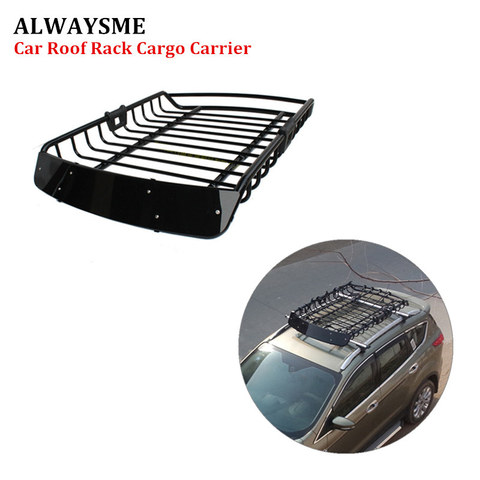 ALWAYSME-porte-bagages universel pour voiture, support de toit en acier robuste, 120x98x16,5 cm ► Photo 1/6