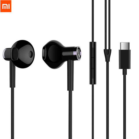 Origine Xiao mi Hybride DC Écouteurs Type-C Plug Moitié In-Ear USB Filaire Contrôle MEMS mi crophone BRE02JY mi dual Driver Écouteurs ► Photo 1/6