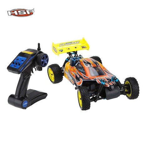 Livraison gratuite HSP Baja 1/10th Échelle Nitro Puissance Off Road Buggy 4WD RC Passe-Temps Voitures 94166 Avec 18cxp moteur 2.4g Radio Contrôle ► Photo 1/6